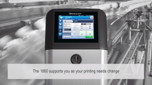 VIDEOJET 1860 INDUSTRIAL PRINTER PRINTING DATE 19 2017 11 29 221432
