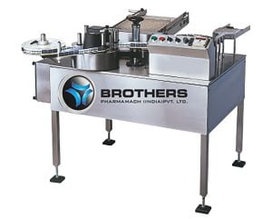 BROTHERS LABELSTIK 400.200 AUTOMATIC ROLL LABEL LABELING MACHINE, HIGH SPEED BROTHERS LABELSTIK 400,200 8 May dan nhan chai tron BROTHERS LABELSTIK 400 200