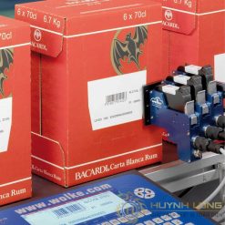 Videojet 8520 in trên thùng carton