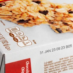 tij alpha numeric paperboard granola bar