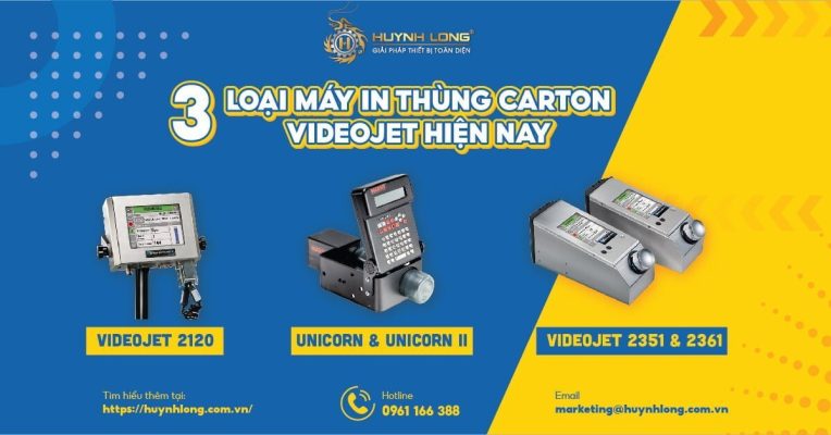 3 loại máy in thùng carton Videojet hiện nay 3 Máy in thùng carton