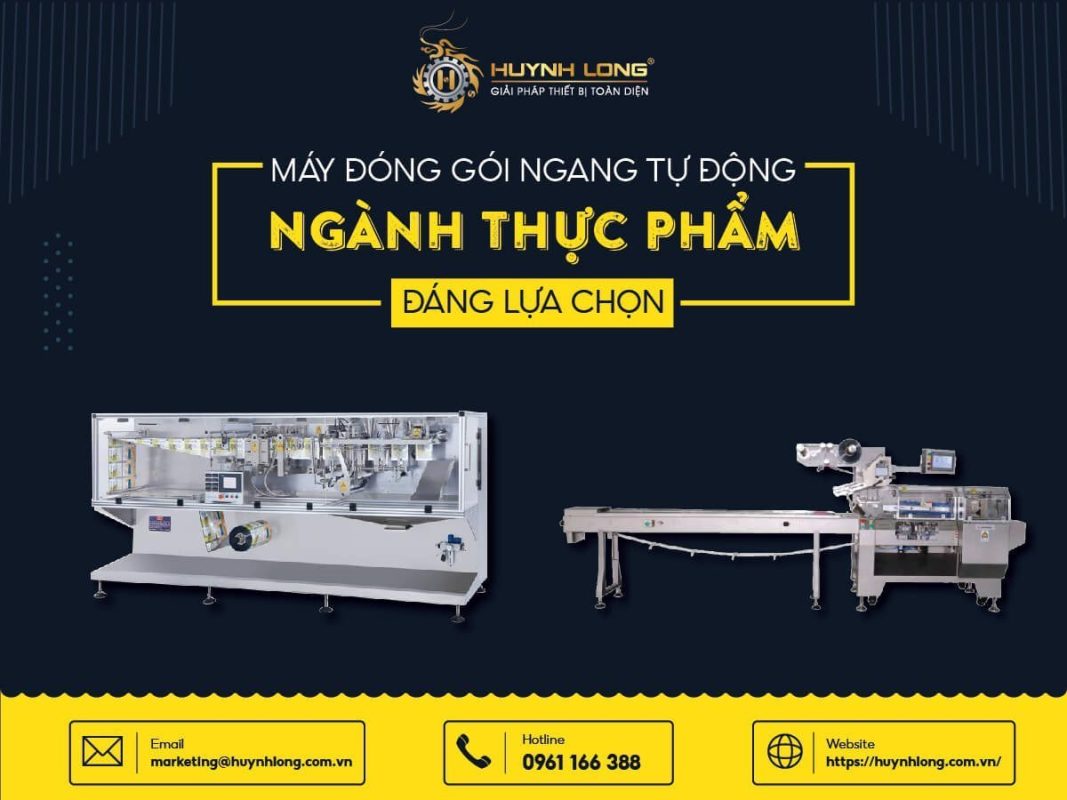 máy đóng gói ngang tự động ngành thực phẩm