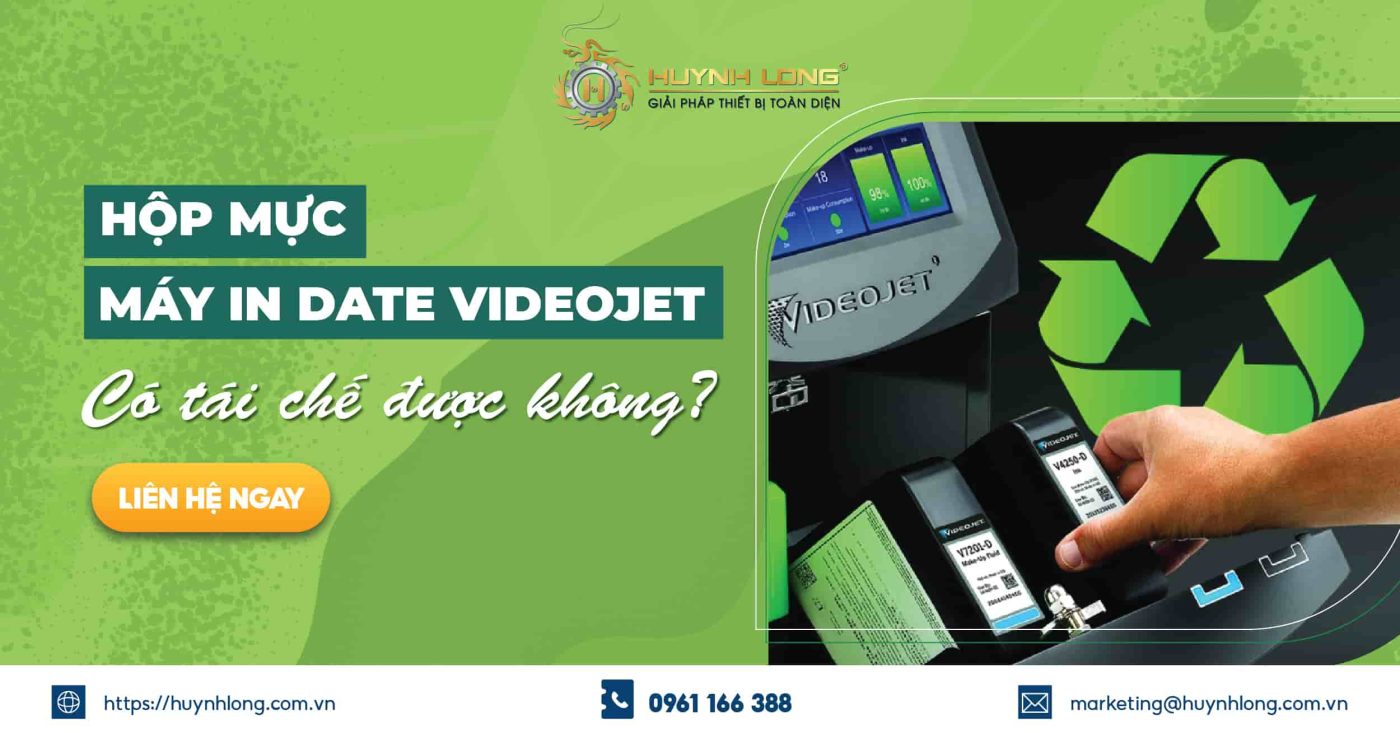 Hộp mực máy in date Videojet có tái chế được không?