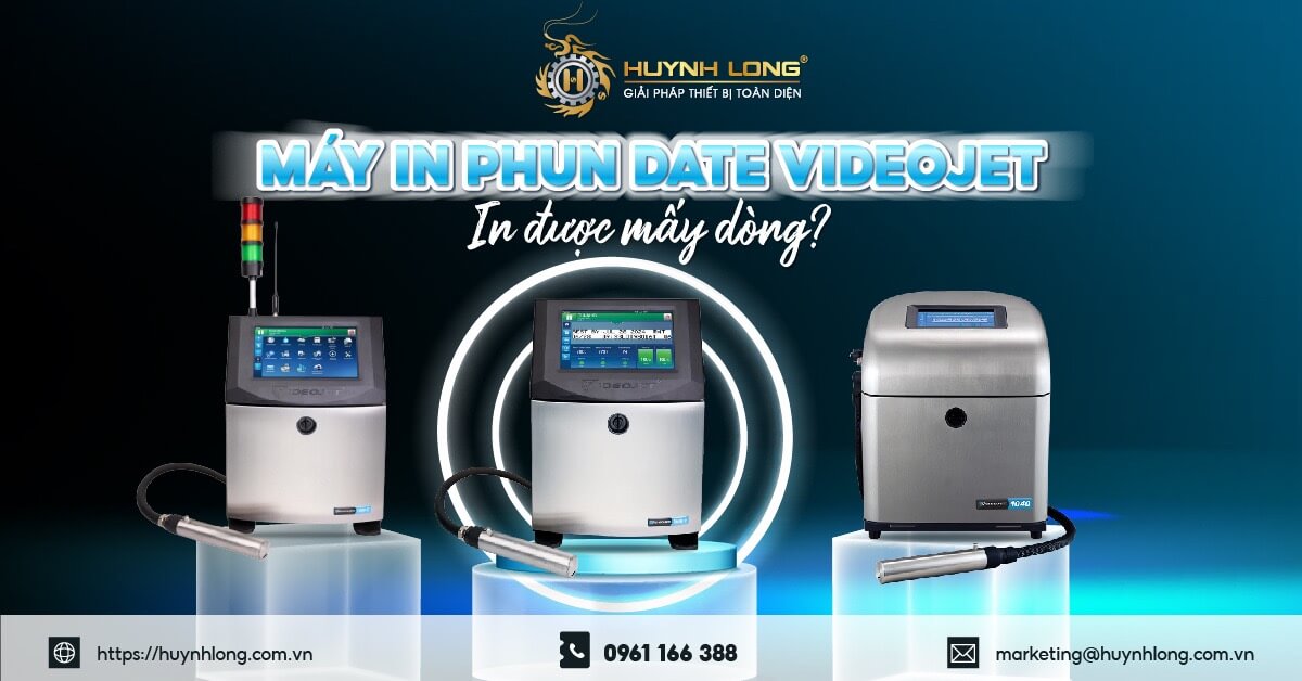 Máy in phun date Videojet in được mấy dòng?