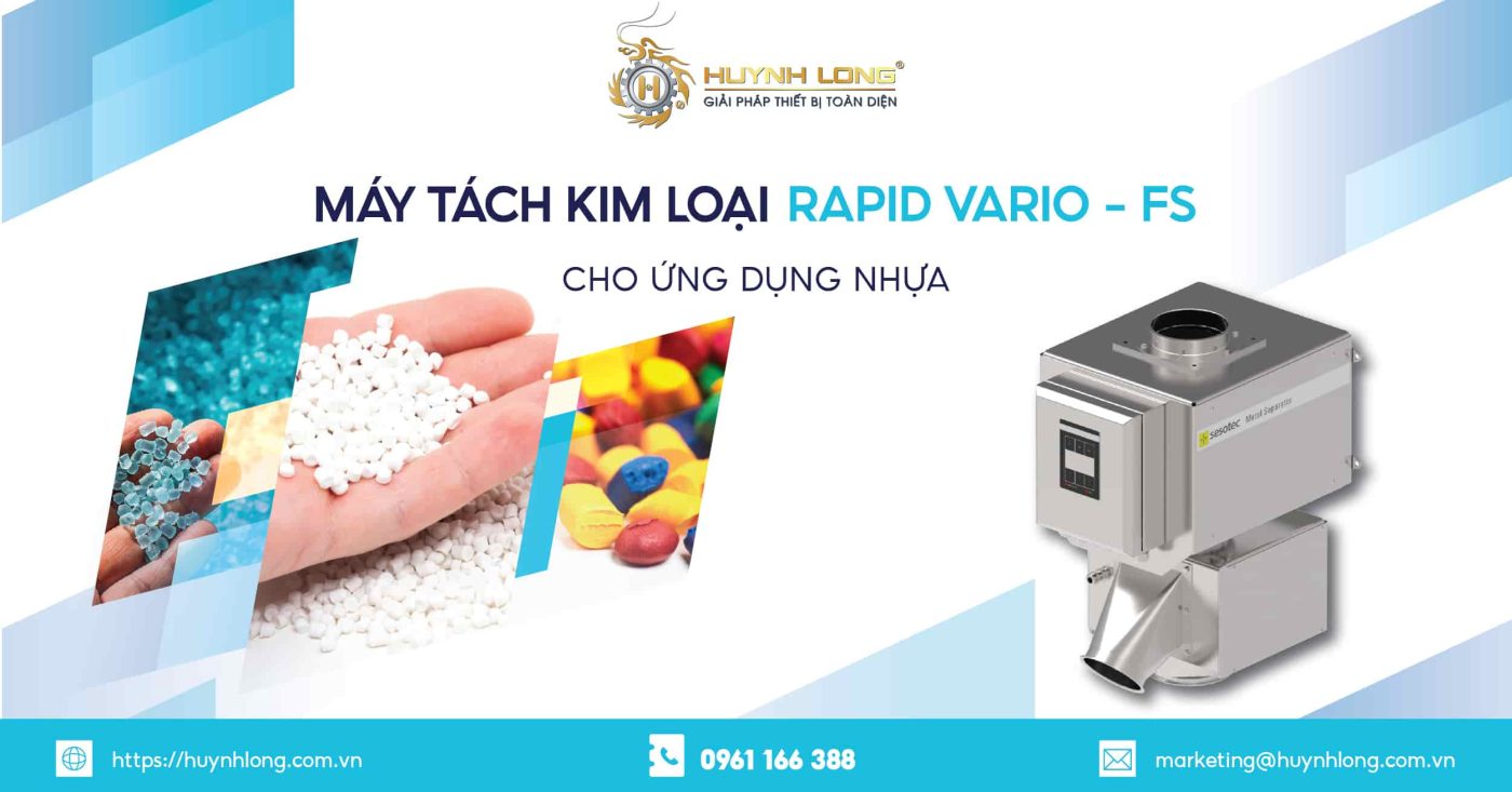 Máy tách kim loại RAPID VARIO-FS cho ứng dụng nhựa