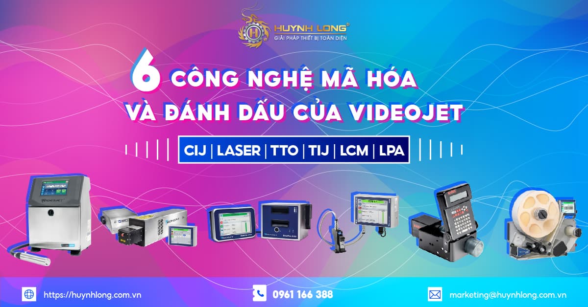 6 công nghệ mã hóa và đánh dấu của Videojet