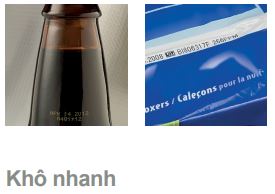 Mực máy in phun Videojet có những loại nào? 2 Mực khô nhanh máy in phun Videojet