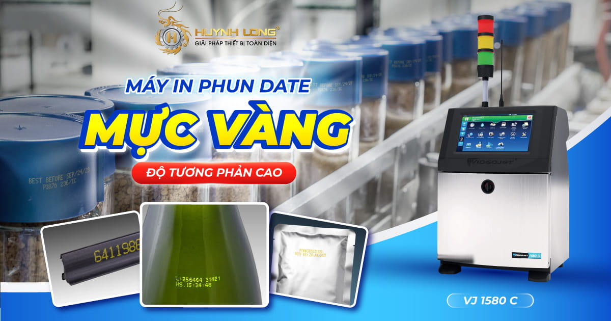 Máy in phun date mực vàng độ tương phản cao