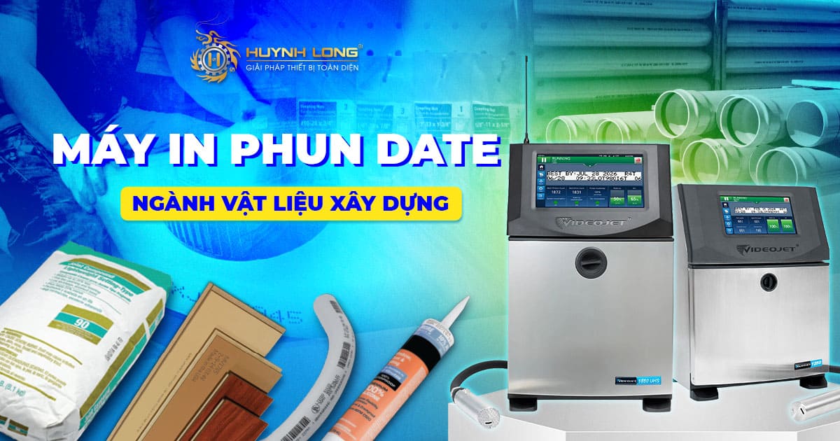 Máy in phun date ngành vật liệu xây dựng