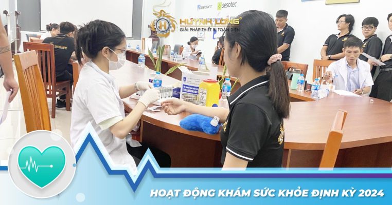 Hoạt động khám sức khỏe định kỳ năm 2024 công ty Huỳnh Long