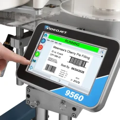 Máy in và dán nhãn Videojet 9560 14 lpa 9560 gui closeup