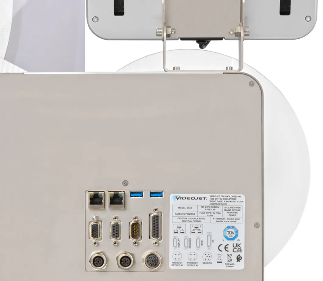 Máy in và dán nhãn Videojet 9560 6 lpa 9560 ul io back