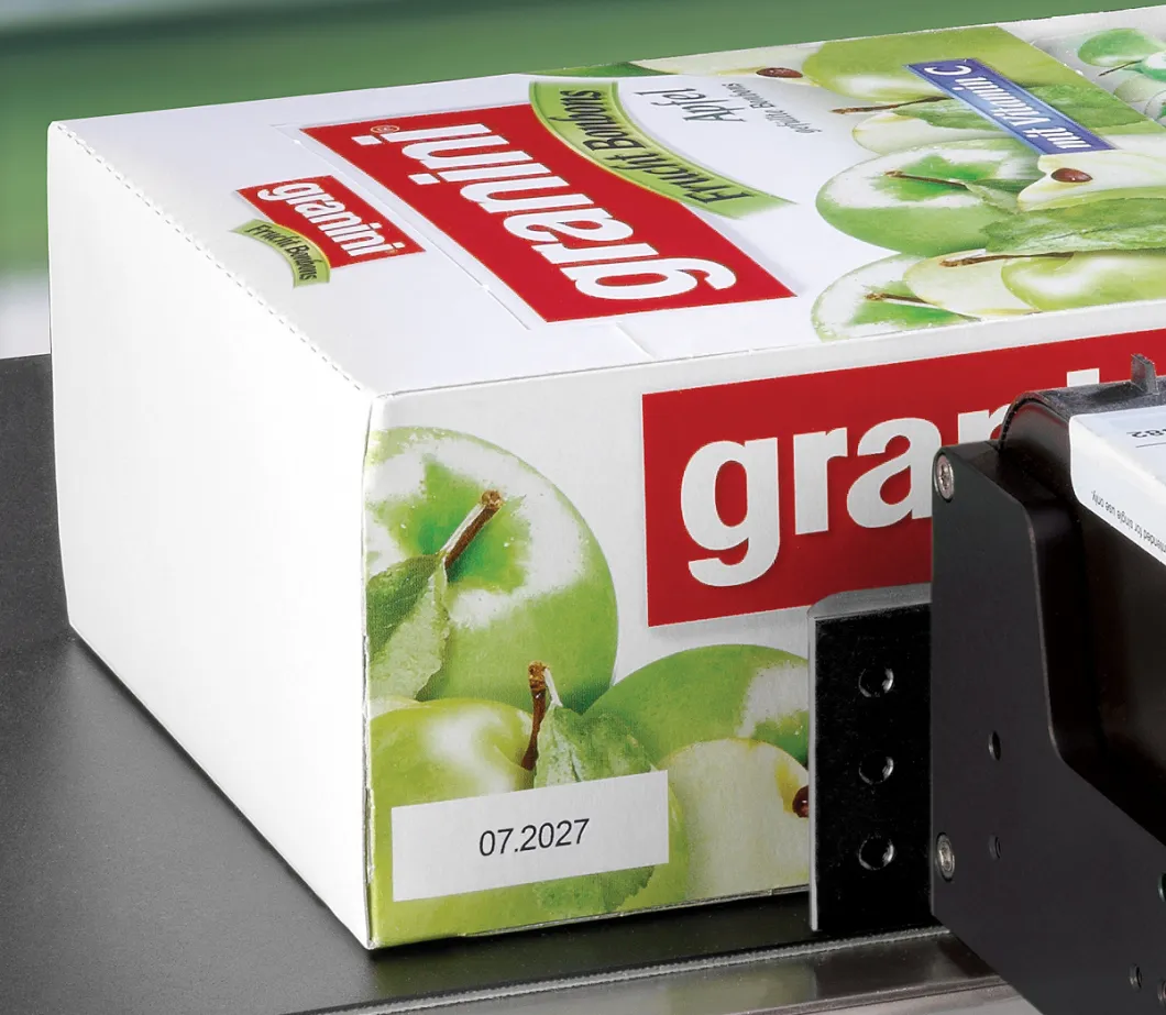 Máy in TIJ Videojet in trên hộp carton