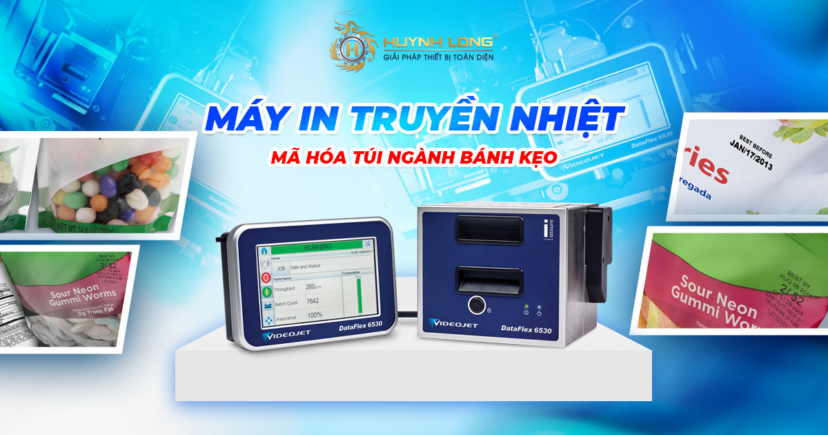 Máy in truyền nhiệt mã hóa túi ngành bánh kẹo