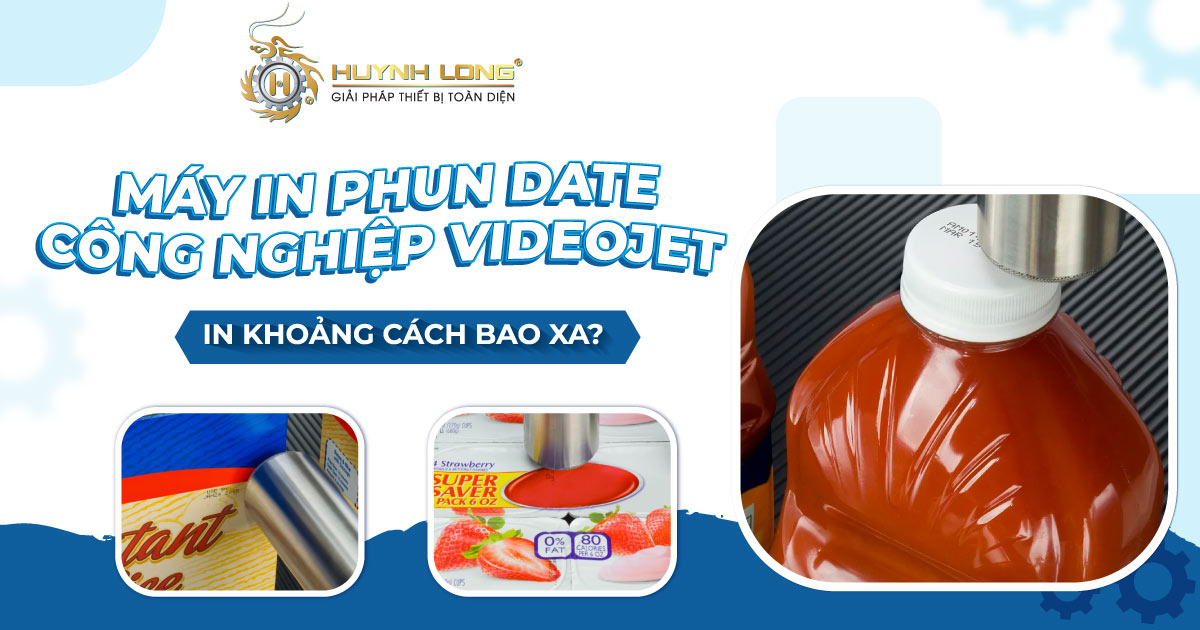 Máy in phun date công nghiệp Videojet in khoảng cách bao xa