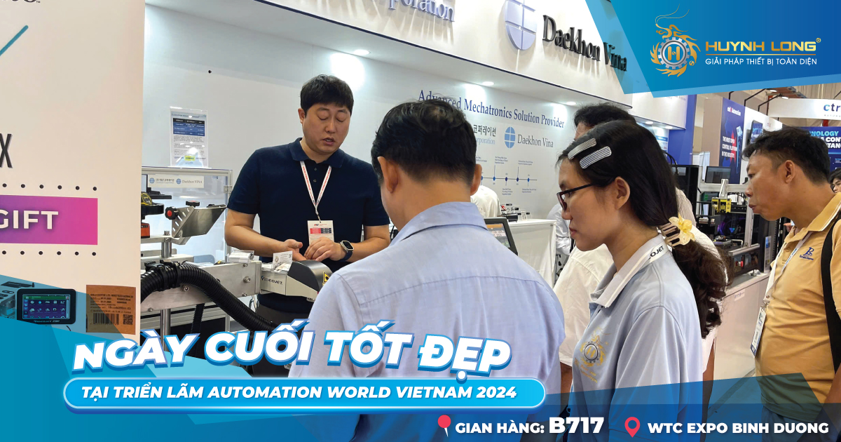 Huỳnh Long tại Automation World Vietnam 2024 ngày cuối
