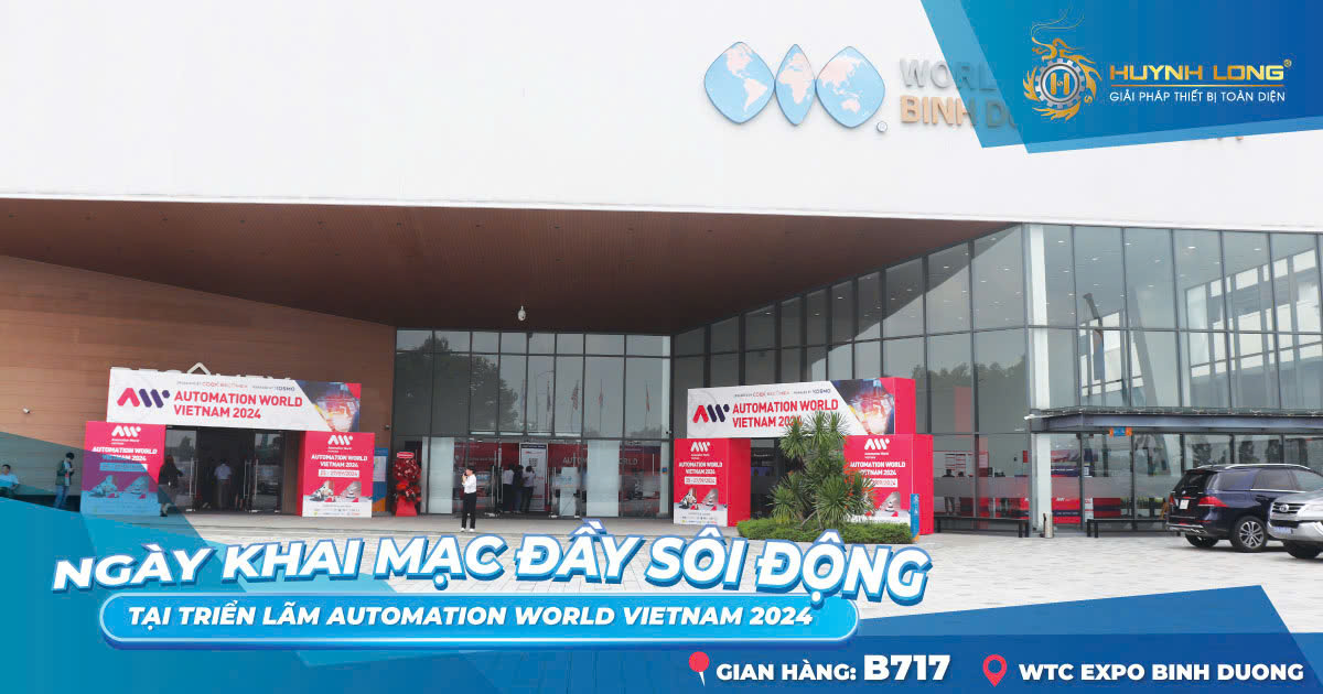 Huỳnh Long tại triển lãm Automation World VietNam 2024 ngày đầu tiên Hình 1