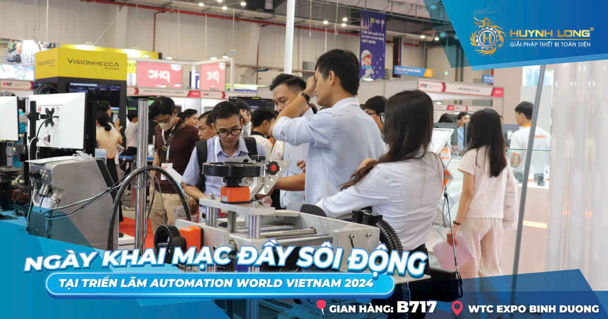 Huỳnh Long tại triển lãm Automation World VietNam 2024 ngày đầu tiên Hình 3