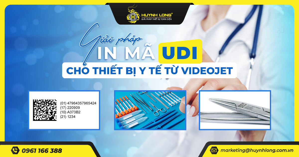 Giải pháp in mã UDI cho thiết bị y tế từ Videojet