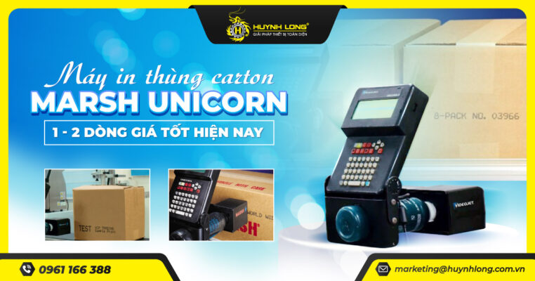 Máy in thùng carton Marsh Unicorn 1-2 dòng giá tốt hiện nay 1 Máy in thùng carton Marsh Unicorn 1-2 dòng giá tốt hiện nay