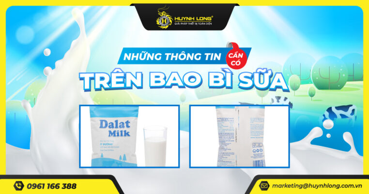 Những thông tin cần có trên bao bì sữa