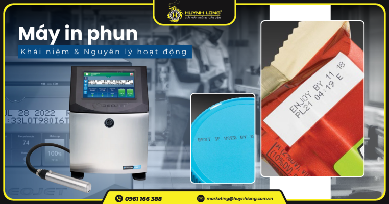 Máy in phun công nghiệp là gì? Nguyên lý hoạt động