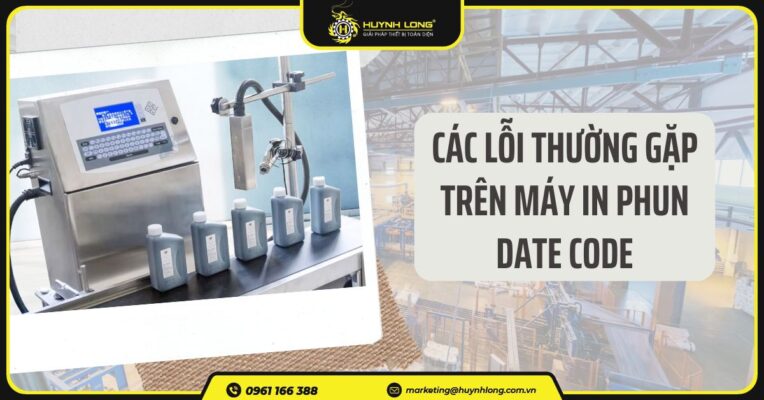 Các lỗi thường gặp trên máy in phun date code - cách khắc phục