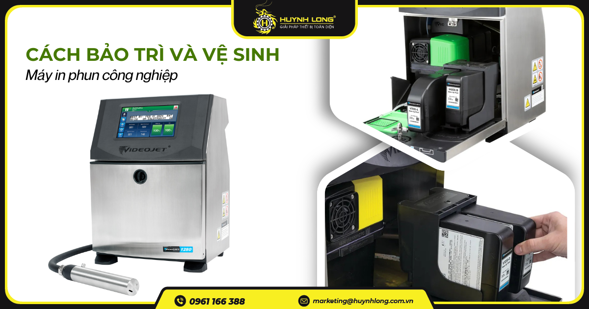 Cách bảo trì và vệ sinh máy in phun công nghiệp đúng cách 1 Cách bảo trì và vệ sinh máy in phun công nghiệp