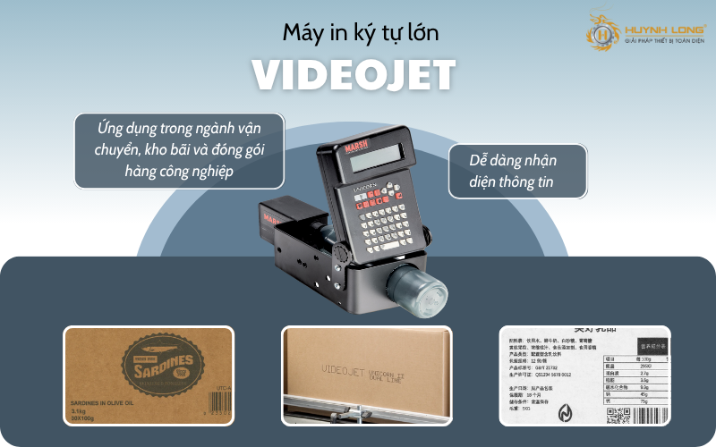 Xu hướng công nghệ in ấn công nghiệp trong năm 2025 8 Máy in ký tự lớn của Videojet đem lại bản in sắc nét và chi tiết trên các vật liệu như pallet và thùng carton