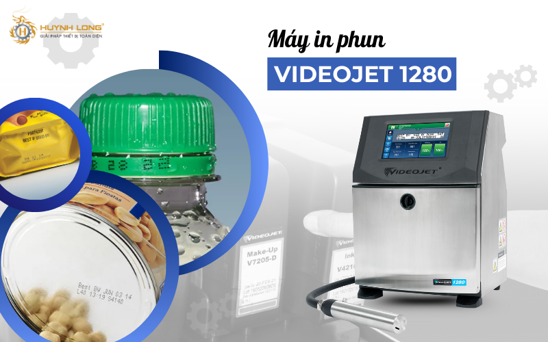 Hướng dẫn chọn mua máy in phun date code phù hợp nhu cầu 6 Máy in phun 1280 của thương hiệu Videojet với khả năng in linh hoạt nhiều bề mặt với tốc độ cao
