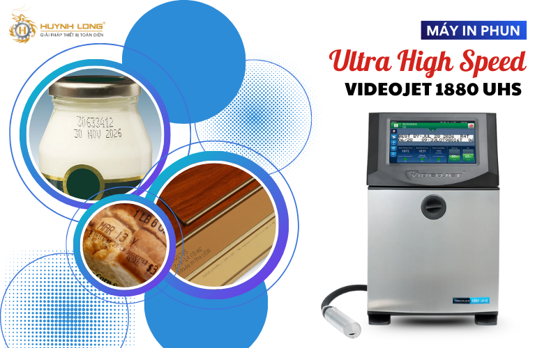 Hướng dẫn chọn mua máy in phun date code phù hợp nhu cầu 8 Videojet 1880UHS là dòng máy cao cấp với khả năng tạo bản in sắc nét và phù hợp dây chuyển tốc độ cao