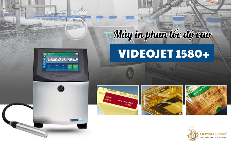 Hướng dẫn chọn mua máy in phun date code phù hợp nhu cầu 7 Videojet 1580+ được đánh giá cao nhờ khả năng in ấn tốc độ cao trong dây chuyền sản xuất hiện đại