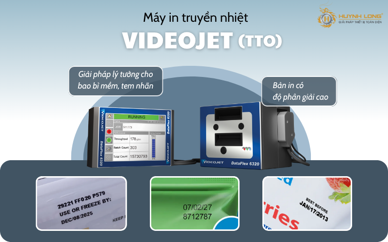 Xu hướng công nghệ in ấn công nghiệp trong năm 2025 5 Máy in truyền nhiệt Videojet 6320 - máy in ruy băng 6320 Videojet đáp ứng tốt cho nhu cầu in ấn với độ phân giải cao trên các loại bao bì