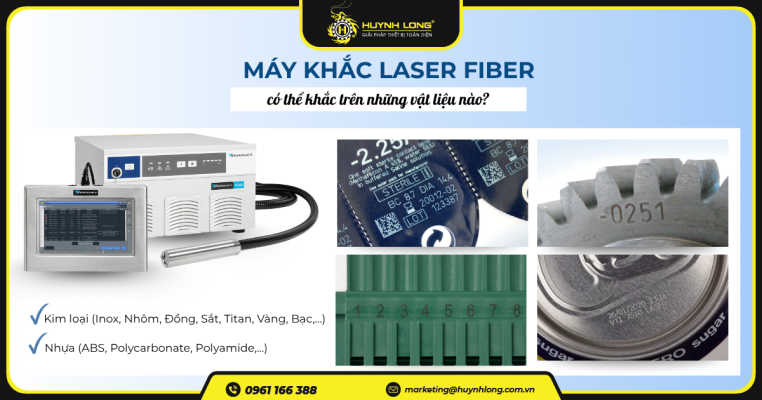Máy khắc laser fiber có thể khắc trên những vật liệu nào