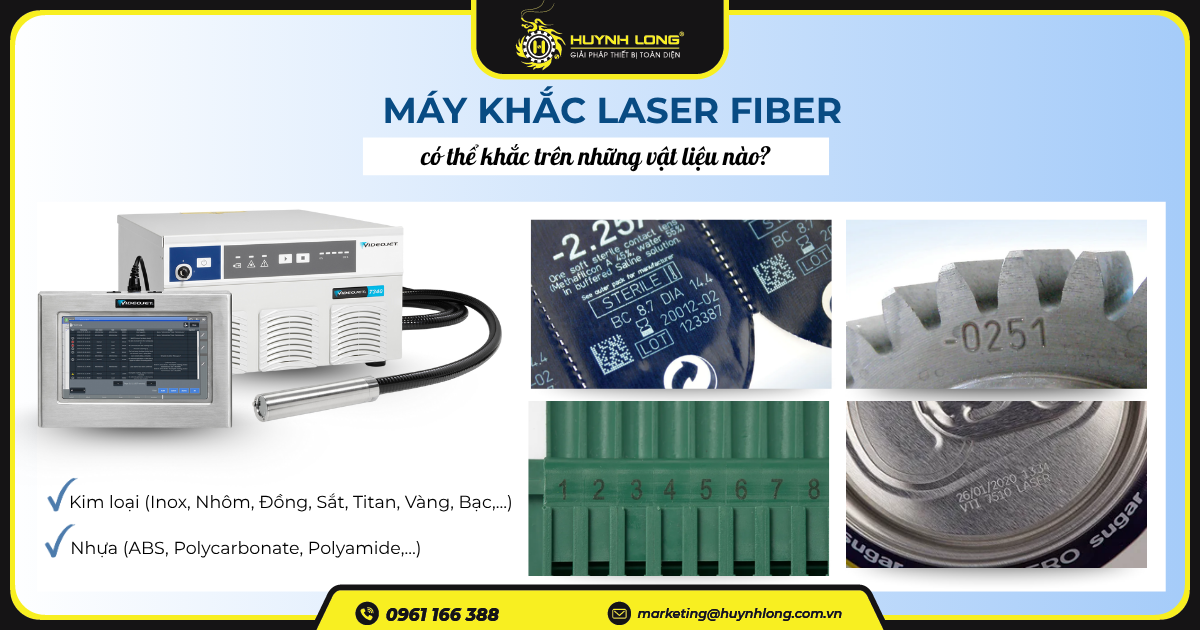 Máy khắc laser fiber có thể khắc trên những vật liệu nào