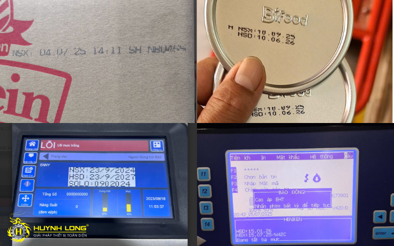 Các lỗi thường gặp trên máy in phun date code - cách khắc phục 3 Máy in phun date code thường gặp lỗi in không rõ nét, không phun mực, in sai vị trí, lỗi EHT...