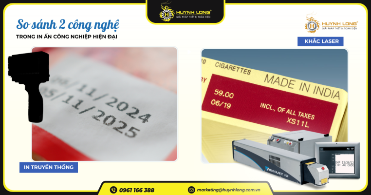 So sánh hai công nghệ in truyền thống và khắc laser hiện đại
