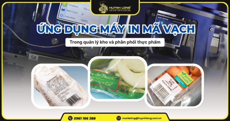 Ứng dụng máy in mã vạch trong quản lý kho và phân phối thực phẩm