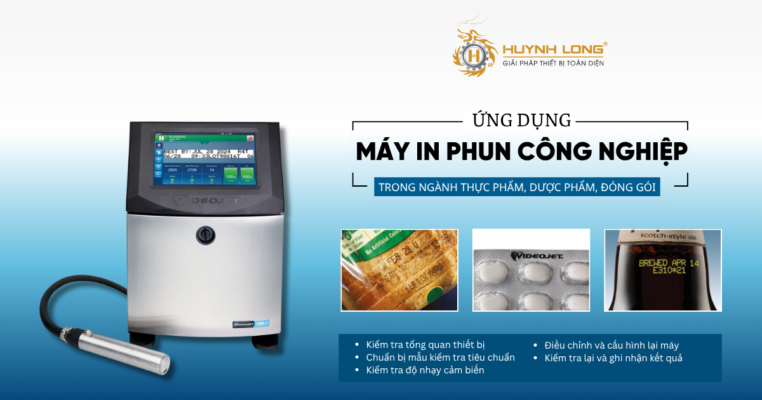 Ứng dụng máy in phun trong ngành thực phẩm, dược phẩm, đóng gói