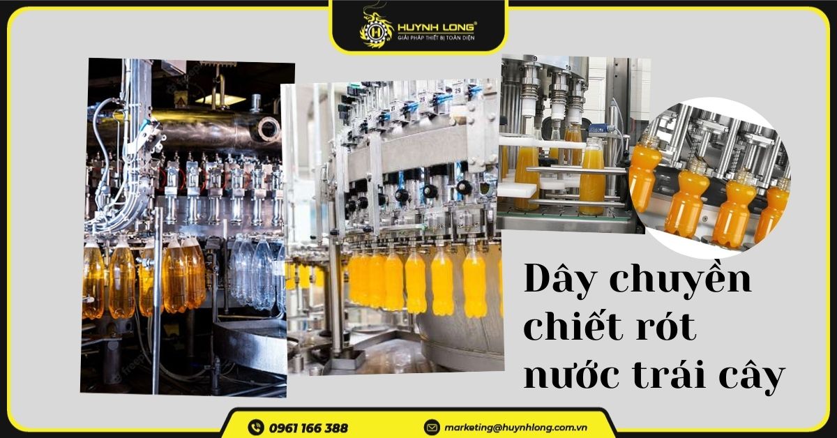 Dây chuyền chiết rót nước trái cây chai PET gồm những gì?
