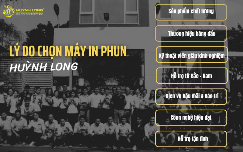 Tại sao nên chọn máy in phun công nghiệp của Huỳnh Long? 7 Lý do nên chọn mua máy in phun date tại Huỳnh Long