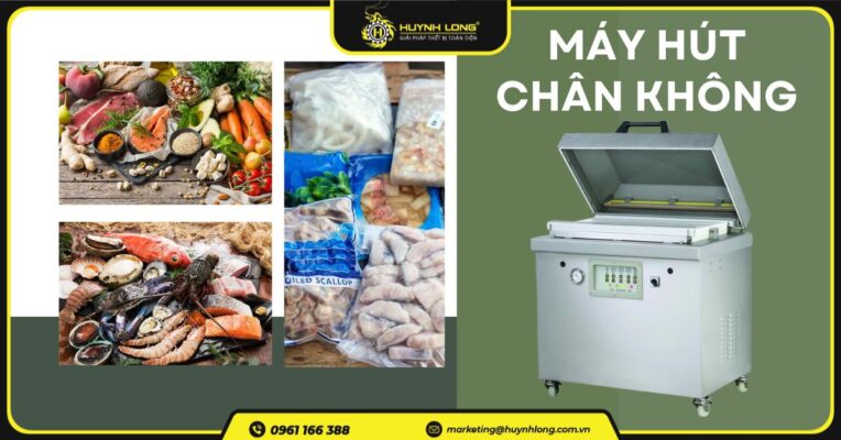 Máy đóng gói hút chân không giúp bảo quản thực phẩm lâu hơn