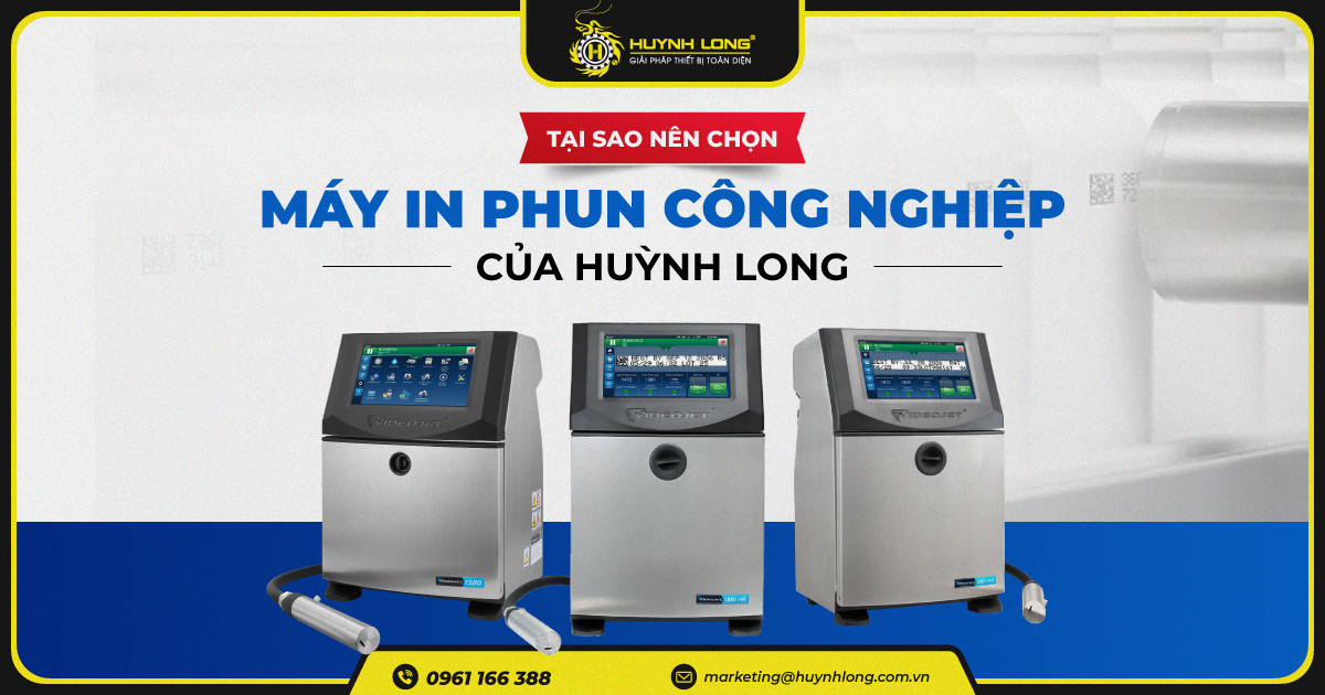 Tại sao nên chọn máy in phun date của Huỳnh Long