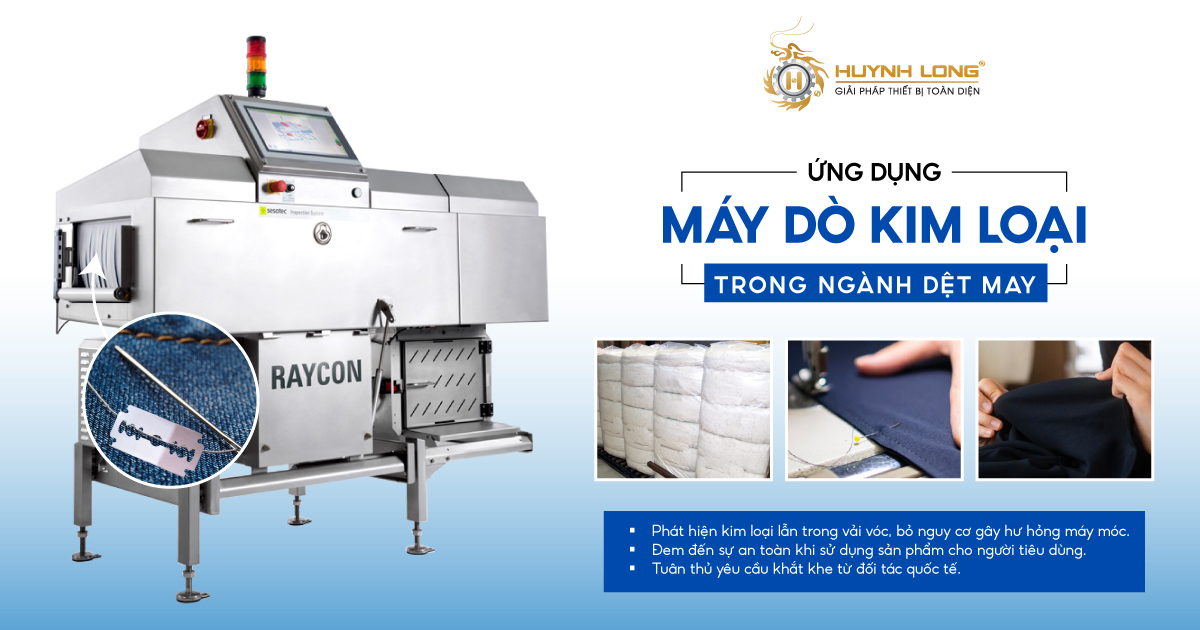 Ứng dụng của máy dò kim loại trong ngành dệt may 1 Ứng dụng máy dò kim loại trong ngành dệt may