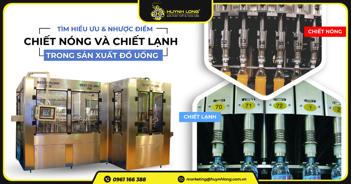 Ưu nhược điểm của chiết nóng và chiết lạnh trong sản xuất đồ uống