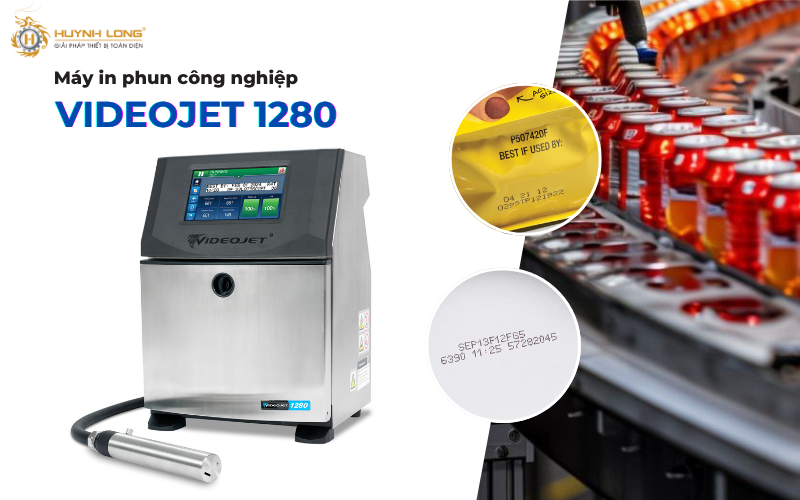 Các loại máy in phun date code công nghiệp tự động 4 Máy in phun công nghiệp Videojet 1280