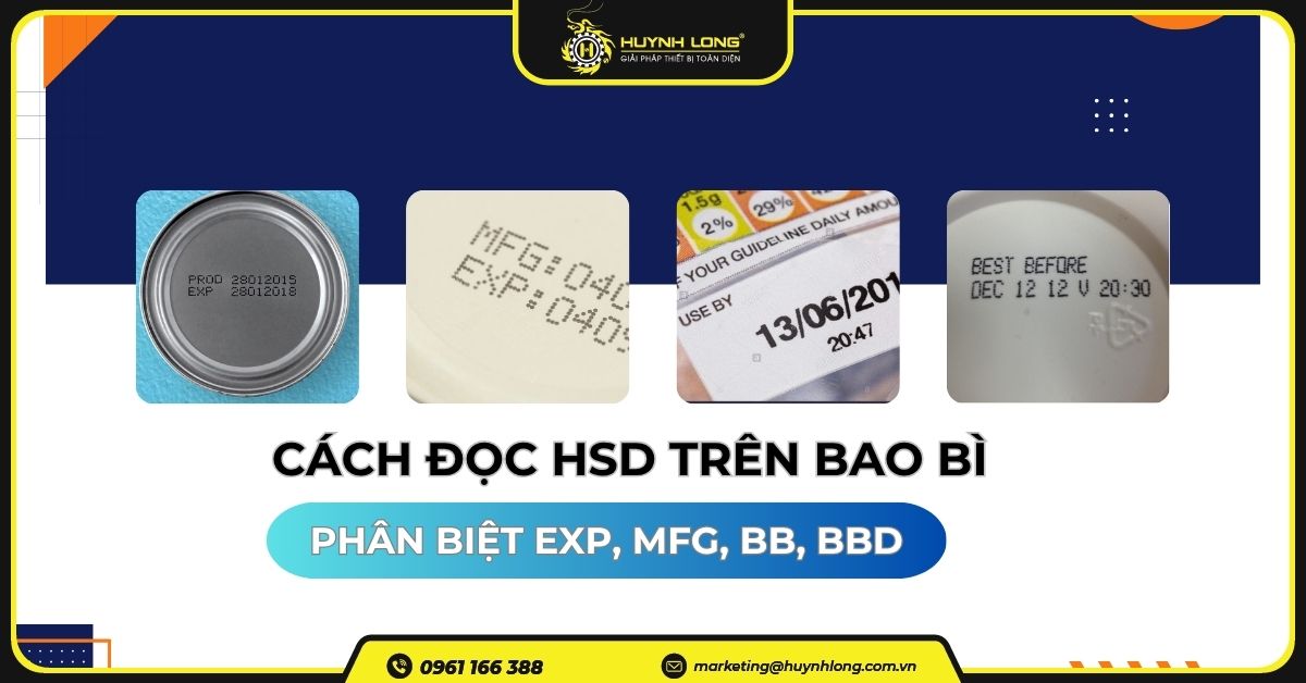 Cách đọc HSD trên bao bì, phân biệt EXP, MFG, BB, BBD
