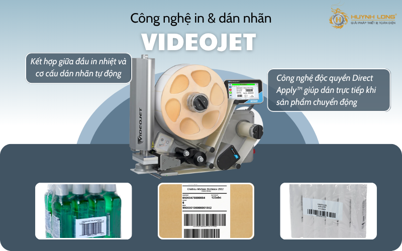 Máy in và dán nhãn là thiết bị tích hợp đầu in nhiệt và cơ cấu dán nhãn tự động tiện lợi