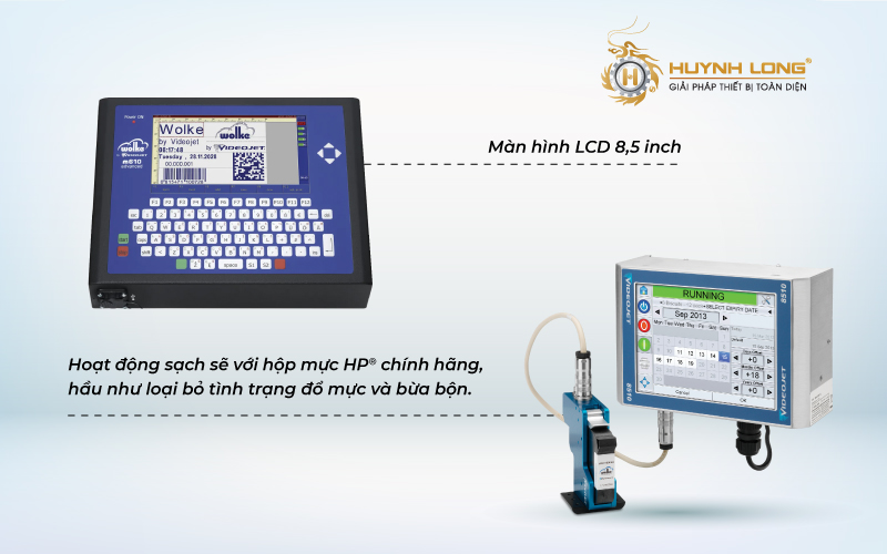 Màn hình trực quan của máy in mực nhiêt và ưu điểm hạn chế đổ mực được tích hợp