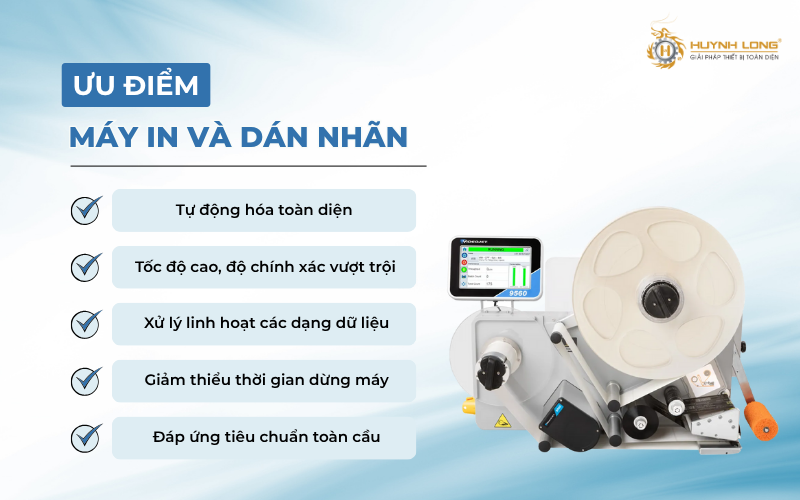 Những ưu điểm nổi bật của máy in và dán nhãn giúp tối ưu hoá quá trình sản xuất